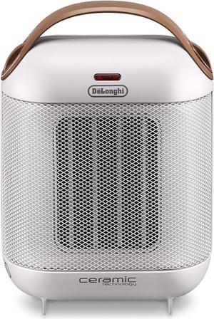 De'Longhi HFX30C15WCA Capsule Compact Ceramic Fan Heater, White