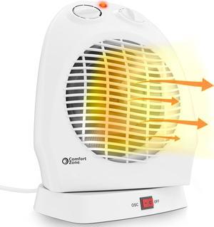 Comfort Zone Deluxe High Efficiency Oscillating Fan- Heater