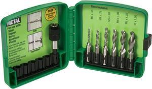 Tempo Greenlee DTAPKITM M3-M10 Combination Drill and Tap Set, 6-Piece