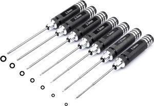 YoungRC RC Screwdriver Tools Kit 7pcs Hex Screw Driver Set for RC Models | 0.9mm 1.27mm 1.3mm 1.5mm 2.0mm 2.5mm 3.0mm