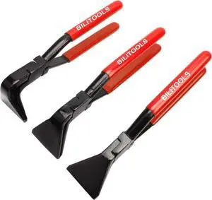 3-Piece Hand Seamer Sheet Metal Tools, Sheet Metal Bending Pliers Set Straight, 45° & 90° Bending Tool Comfort with Grip Handle
