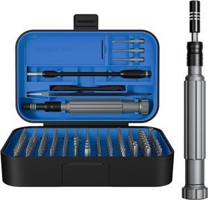 Small Screwdriver Set with 120 Bits, Kingsdun 150 in 1 Precision Magnetic Screwdriver Bit Set with Tweezer, Flat, Phillips, Pentalobe, Torx Star Screwdriver for Computer, Xbox, Phone, PC Laptop