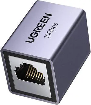 Ethernet Extender 10Gbps, Ethernet Coupler for Cat8 Cat7 Cat6 Cat5 Cable, 328ft Long Distance Extend, Aluminum Alloy Shell, Space Grey Ethernet Extender 10Gbps, Ethernet Coupler for Cat8 Cat7 Cat6 Cat5 Cable, 328ft Long Distance Extend, Aluminum Alloy Shell, Space Grey
