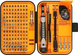 Precision Screwdriver Set 130 in 1 Electronics Magnetic Screwdriver Set with 120 bits Repair Tool Kit for Computer PC Laptop Phone Mac Tablet Home DIY Game Consoles Glasses Watch