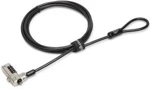 N17 Dell Laptop Computer Lock, Combination Security Locking Cable (K68008WW) Black | Combination security locking cable, deters laptop theft, fits Dell laptop security slots N17 Dell Laptop Computer Lock, Combination Security Locking Cable (K68008WW) Black | Combination security locking cable, deters laptop theft, fits Dell laptop security slots