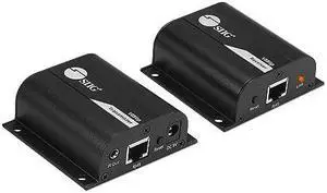 SIIG 1080p HDMI Extender Over Cat5e/6 165ft 1080p - HDMI Ethernet Extender, HDMI Loopout, IR Extension, Stereo Audio, Low Latency (CE-H26011-S1)
