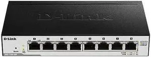 D-Link Ethernet PoE Switch, 8 Port Smart Managed w/ 64W PoE Budget Layer 2 Network Gigabit Wireless Internet (DGS-1100-08PV2)