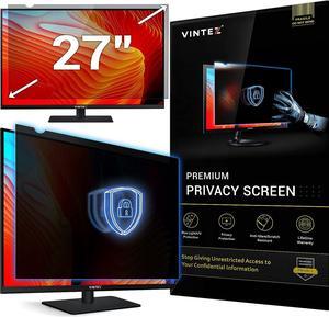 VINTEZ 27 Inch Computer Privacy Screen Filter for 16:9 Widescreen Computer Monitor and Laptop - Anti-Glare - Anti-Scratch Protector Film - Data Confidentiality Shield
