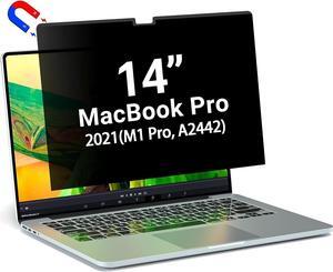 privacy screen macbook pro 14 inch, magnetic privacy screen for 2023-2021MacBook Pro 14.2 inch M1 Pro/M1 Max (A2779/A2442),Anti-Spy,HD,Anti Fingerprint,Anti Blue Light,Removable,easy installation