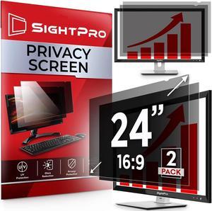 24 Inch 16:9 [2 Pack] Computer Privacy Screen Filter for Monitor - Privacy Shield and Anti-Glare Protector