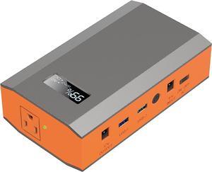 Portable Power Bank with AC Outlet, 65W 110V Portable Laptop Charger Battery Bank 24000mAh External Battery Pack Backup Power Source for Outdoor Tent Camping RV Home Office Emergency