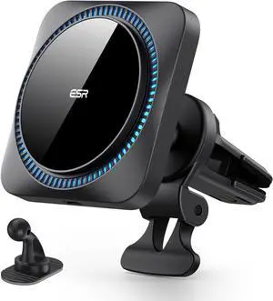 for MagSafe Car Mount Charger with CryoBoost Phone Cooling MagSafe Car Charger Magnetic Wireless Car Charger Air Vent/Dashboard Car Phone Holder for iPhone 16/15/14/13/12 S25 Fast Charging