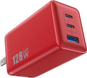 USB Charging Station for Multiple Devices PD 65W 9-in-1 USB C Charger Block for iPhone 16/15 MacBook Tablet Type C Desktop USB C Power Strips with 3 Outlets Home Travel Office Accessories