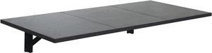 Folding Wall Desk, Wall Desk Fold Down Wall Mounted Desk for Small Space, Floating Desk, Black, 35.4 x 15.8 inch