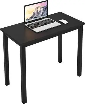 sogesfurniture 31.5 inches Office Desk Computer Desk Gaming Desk Computer Table Sturdy Writing Workstation for Home Office, Black