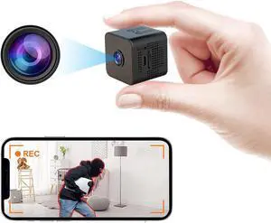Webookers WB Hidden Camera - Spy Camera - Best Mini Camera - Nanny Cam - Small Cameras for Spying - Indoor and Outdoor Camera with Night Vision - Surveillance Camera Full HD