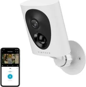 Security Cameras Wireless Outdoor, Battery Powered Starlight Color Night Vision Weatherproof, Surveillance WiFi Home Camera Outside, AI Motion Detection, Compatible with Alexa