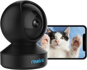 REOLINK 2K Indoor Security Camera, E1 2.4G WiFi Camera Wireless for Baby/Pet Monitor with Phone app, 360 Degree Pet Camera with Person/Pet Detection, 2-Way Audio, Night Vision, Local Storage