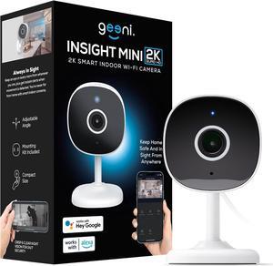 Geeni Insight Smart Security Camera for Home - 2K Quad HD, Wi-Fi, Motion Detection, Night Vision, Two-Way Audio - Baby Monitor, Cloud & SD Card Storage, Compatible with Alexa & Google Home