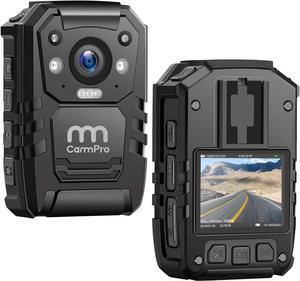 CammPro 1440P Police Body Camera,128G Memory,Waterproof Body Worn Camera,Premium Portable Body Camera with Audio Recording Wearable,Night Vision,GPS for Law Enforcement