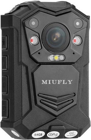 1296P HD Police Body Camera with 2 Inch Display, Night Vision, Built in 32G Memory and GPS for Security