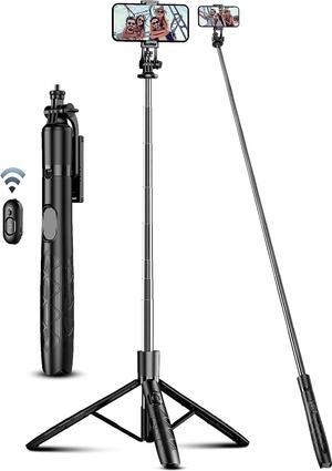 71 Phone Tripod & Selfie Stick All in One Extendable Cell Phone Tripod with Wireless Remote Tripod Stand for iPhone & Travel Tripod 360° Rotation Compatible with iPhone Android Phone Camera
