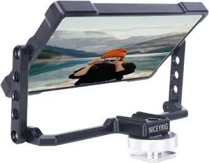 NICEYRIG Vlog Vlogging Selfie Mirror [Plus Version] for iPhone 14/13/12/11 Pro Max 6.1'' 6.7'', YouTube TikTok Instagram Livestream Video Recording and Selfie Shot - 534