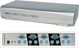 LINDY KVM Switch Pro Audio VGA, 4 Port Bundle (32921) LINDY KVM Switch Pro Audio VGA, 4 Port Bundle (32921)