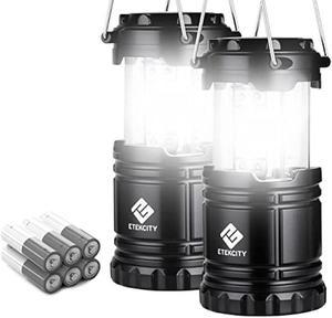 Lichamp LED Lanterns, 4 Pack Pop Up Lanterns for Power Outages, Bright  Battery Powered Hanging Lanterns for Outdoor Camping Hiking, Emergency  Survival Lights for Hurricane Collapsible, Dark Gray 