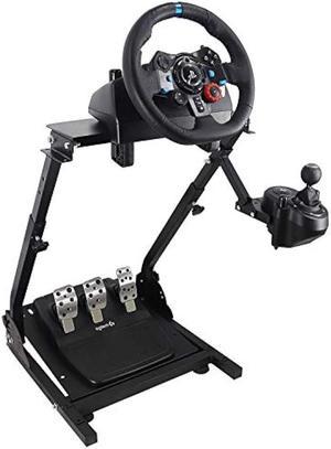 Dardoo G920 Racing Steering Wheel Stand Foldable Stand Adjustable for Logitech  G27 G25 G29 G920 Thrustmaster PC Xbox PS4 Platforms Gaming Racing Simulator  Wheel Stand without Wheel,Shifter &Pedal 