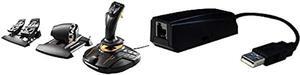 Thrustmaster T16000M FCS Flight Pack (PC) & Thrustmaster TR J12 Adapter for Thrustmaster Flight and Racing Pedals (PC)