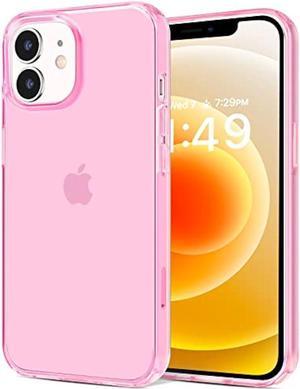 JJGoo Compatible with iPhone 12 Case & 12 Pro Case Clear Soft Transparent Shockproof Protective Slim Thin Bumper Phone Cover for 12 and 12 Pro - 6.1 inch, Clear Pink