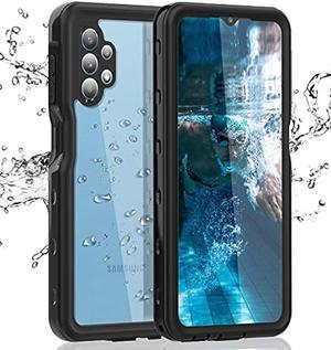 Samsung Galaxy A32 5G Waterproof Case with Builtin Screen Protector Dustproof Shockproof Drop Proof Case Rugged Full Body Underwater Protective Cover for Samsung Galaxy A32 5G Black