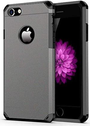 ImpactStrong iPhone 7/8 Case, Heavy Duty Dual Layer Protection Cover Heavy Duty Case for Apple iPhone 7/8 (Gun Metal)