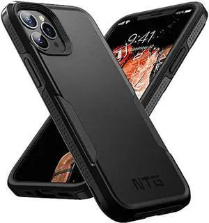 NTG [1st Generation Designed for iPhone 12 Pro Max Case, Heavy-Duty Tough Rugged Lightweight Slim Shockproof Protective Case for iPhone 12 Pro Max 6.7 Inch Black