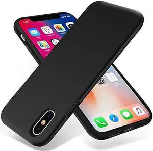 OTOFLY iPhone Xs Max Case,Ultra Slim Fit iPhone Case Liquid Silicone Gel Cover with Full Body Protection Anti-Scratch Shockproof Case Compatible with iPhone Xs Max, [Upgraded Version] (Black)