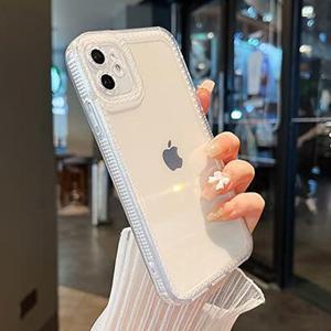 ZTOFERA Case for iPhone 11 6.1 inch,Sparkly Clear Case for Women,Soft TPU Silicone Bumper Protective Cover Case for iPhone 11,Clear