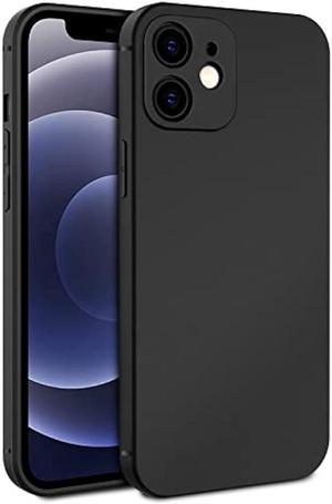 EasyAcc Slim Case for iPhone 12, Thin Matte Black TPU Phone Cases Finish Profile Soft Back Protective Cover Compatible with iPhone 12 2020
