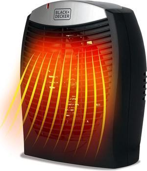 BLACK+DECKER Energy Saving Function Electronic Heater, One Size, BHDE1706, Black