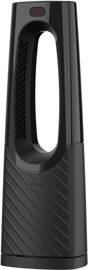 Lasko Oscillating Bladeless Ceramic Tower Space Heater for Home with Enhanced Safety, Adjustable Thermostat, Timer and Remote Control, 38.05 x 9.19 x 7.0, Black, 1500W, CW210