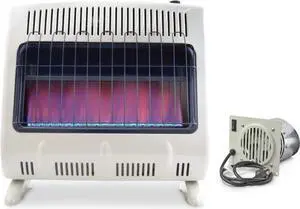 Mr. Heater 30,000 BTU Propane Blue Flame Vent-Free Heater and Blower Fan