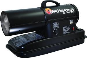 Mr. Heater 80,000 BTU Forced Air Kerosene Heater Black