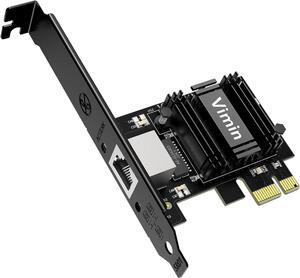 2.5G Base-T PCIe Network Card with Realtek RTL8125B - Transform PCIe Slot into 2.5G Ethernet Port, 2500/1000/100Mbps PCI Express Gigabit Ethernet Card Supports Windows 11/10/8.1/8/7 & Linux OS