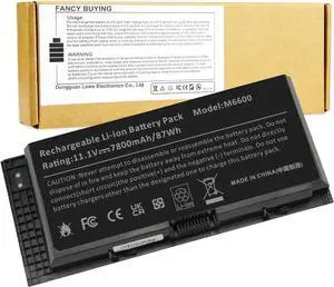Fancy Buying FV993 M4800 M6800 Laptop Battery for Dell Precision M4600 M4700 M6700 M6600 Series,Fits RY6WH FJJ4W KJ321 PG6RC V7M28 R7PND 0TN1K5 7DWMT JHYP2 K4RDX Laptop [11.1V /7800mAh/89Wh]