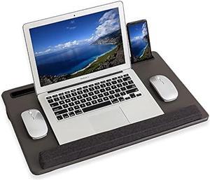 Lap Laptop Desk - Portable Lap Desk with Pillow Cushion, Fits up to 15.6  inch Laptop, with