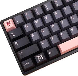 Cmokifuly Cute Flower Keycaps,3D Custom Keycaps Cherry Blossom ESC Key for  Mechanical Keyboard,OEM R4 Profile Shine-Through Base Sakura Keycap (Pink)