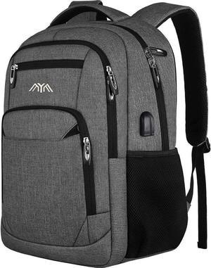 Laptop Backpack, School Backpack with 15.6 inch Laptop Compartment & USB Charging Port for Business/School/Travel, Fashion Backpack for Men and Women