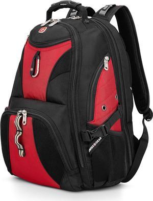 SWISSGEAR 1900 ScanSmart TSA 17" Laptop Backpack - Black/Red