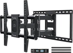 Full Motion TV Wall Mount for Most 42-90 Inch TVs Heavy Duty Wall Mount TV Bracket with 6 Strong Articulating Arms Max VESA 600x400mm Up to 132LBS Fits 16/18/24 Wood Studs MD2298