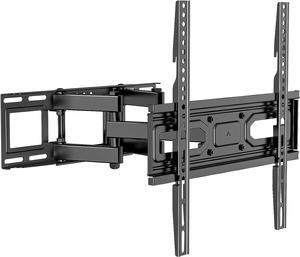 WALI Full Motion TV Wall Mount for Most 32-70 inch Flat Curved TV, Swivel Extension Tilting Leveling TV Mount Bracket Max Mounting Holes 400x400mm, Holds up to 88 lbs & 12/16" Wood Studs